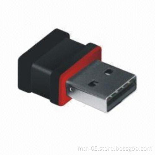 Wireless USB Adapter with 150Mbps Transmission Rate, On-board Antenna Type